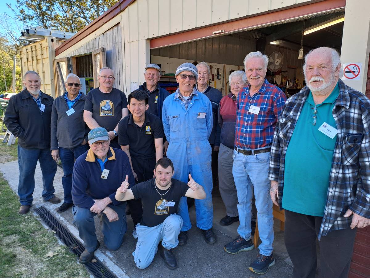 A handful of fixers at the Men’s Shed in Lawson.